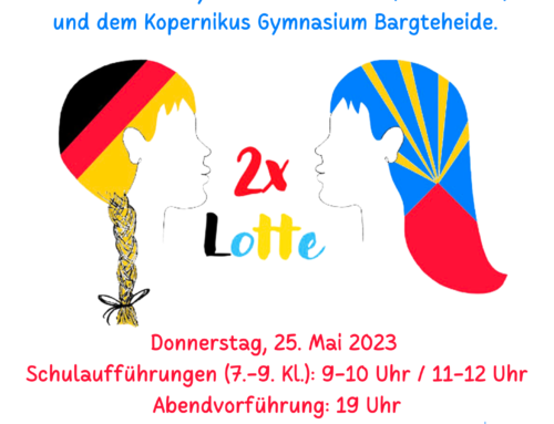 2xLotte: Ein deutsch-französisches Theaterstück – Aufführung am 25.5. im KGB!