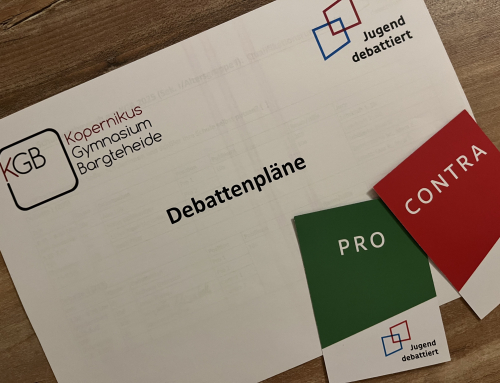 Siegreiche Geschwister beim Schulwettbewerb Jugend debattiert